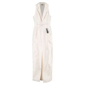 Gabriela Hearst Tuxedo Maxi Dress with Ivory Silk